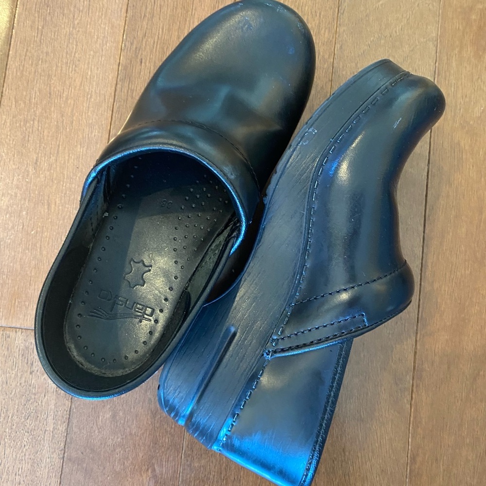 Black danskos size 38